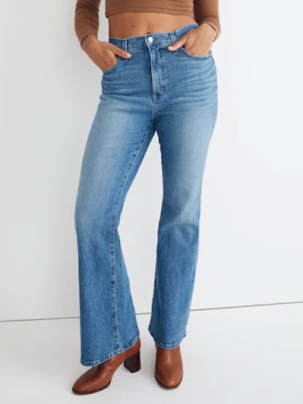Madewell Perfect Vintage Flare Jeans Women’s Size 28 High Rise Pointview Wash
